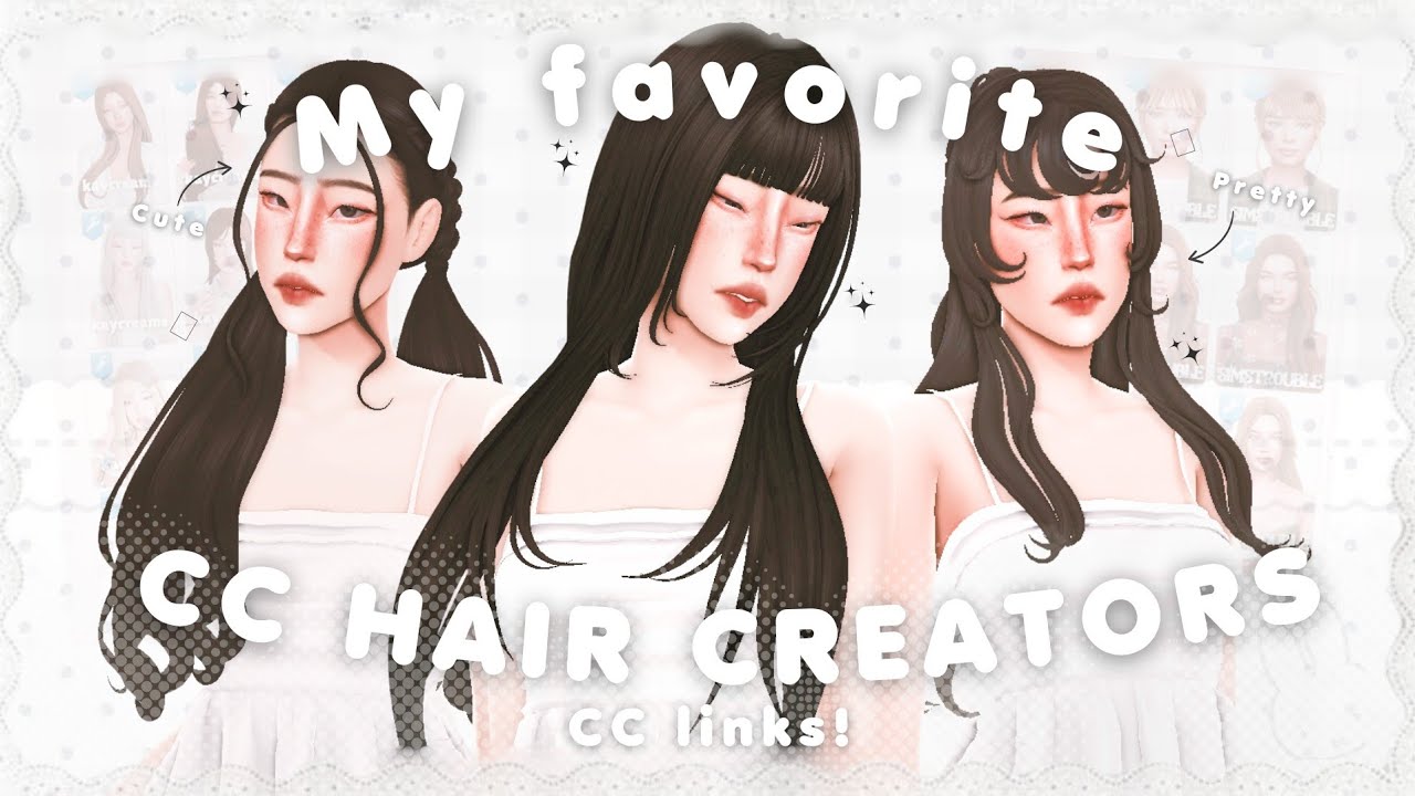 +150 CC Hairs Maxis Match! With cc links ♡ Sims 4 ܀୨୧