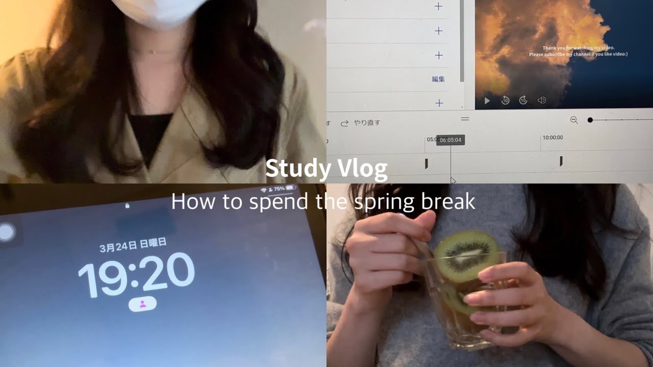 【StudyVlog】国試受験生の休日📈🎶 | 勉強vlog | お家で勉強したり、カフェで勉強したり、図書館で勉強したりの3日間🎞️📑