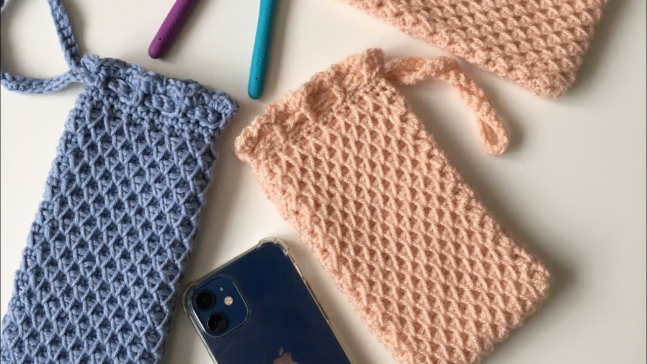 Crochet Mobile Phone Case/Cover - Honeycomb Stitch