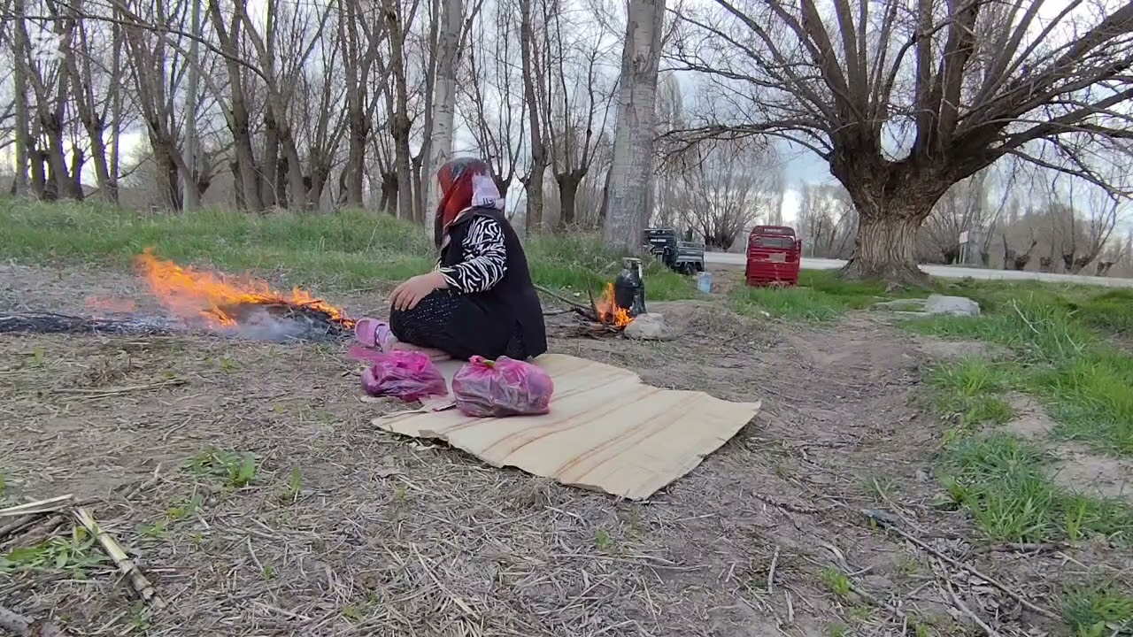 BUGÜN GÜNLERDEN PATETES EKTİK OCAKTA ÇAY PATLİCAN BİŞİRDİM