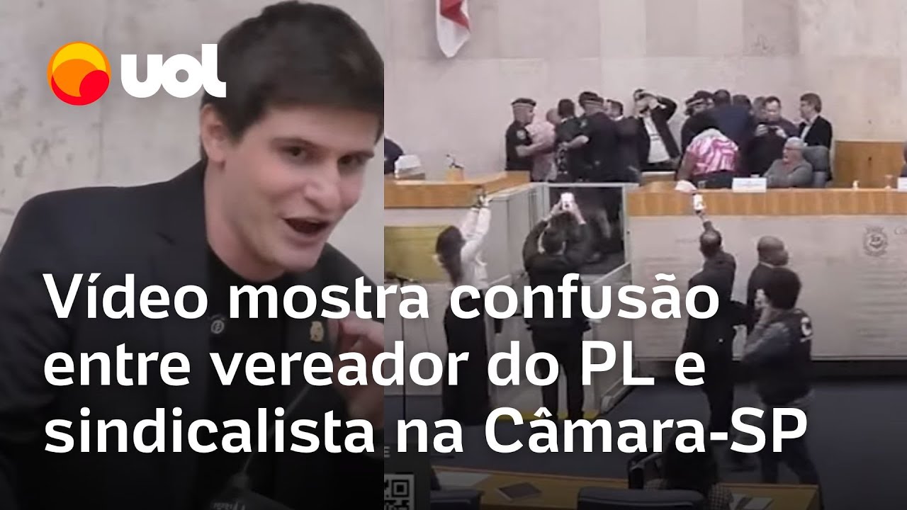 Lucas Pavanato, do PL, e sindicalista brigam na Câmara de SP em sessão sobre mototáxi; veja vídeo