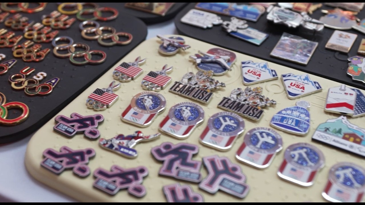 The joys of pin trading tradition at the Olympic Games