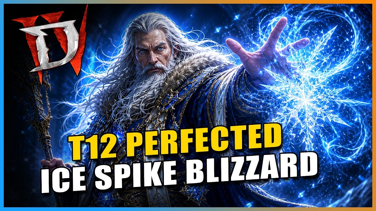 NEW Best Sorcerer Ice Spike Blizzard Endgame Build Guide - Diablo 4 Lord of Hatred