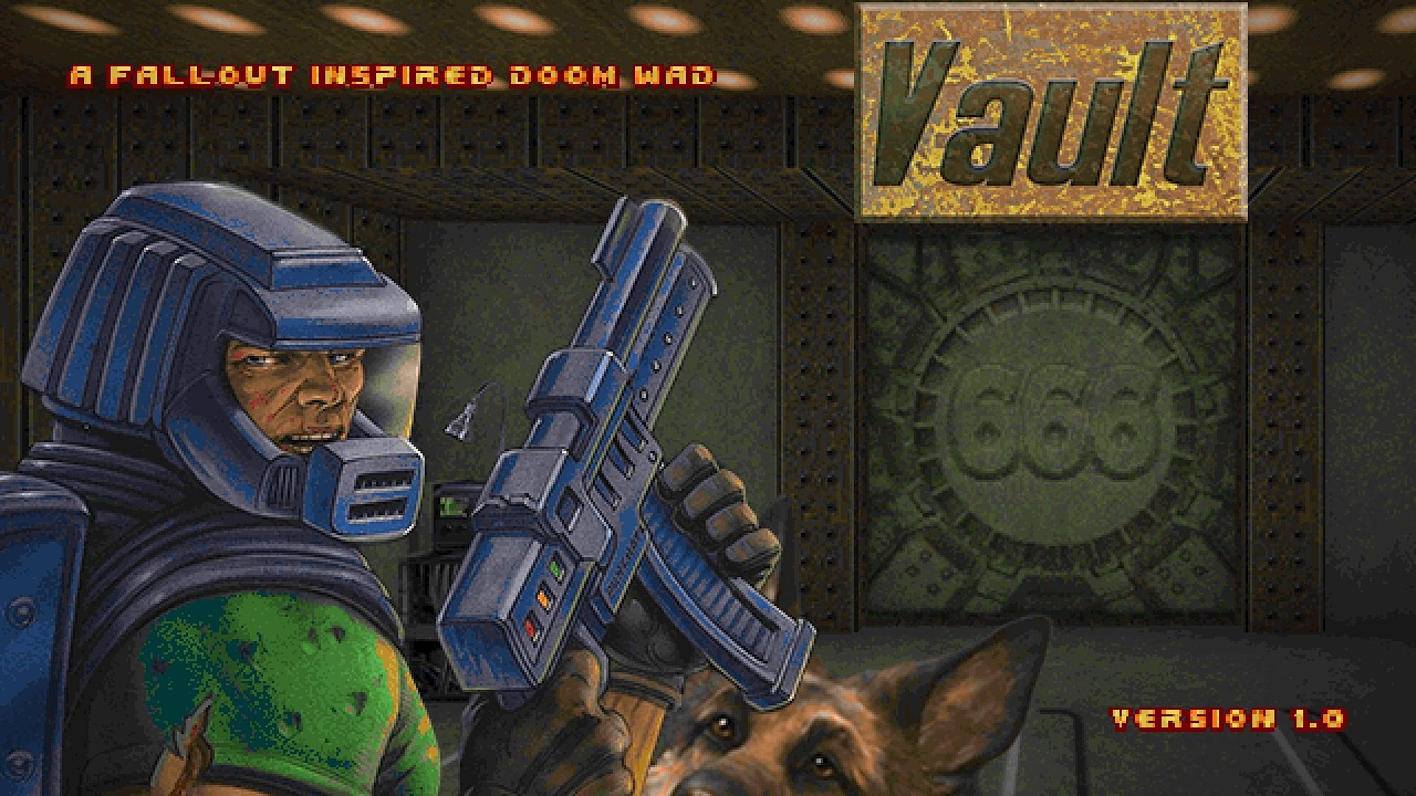 DOOM II & FALLOUT crossover!!! - Fallout: Vault 666 map blind playthrough 4K - hard - most secrets