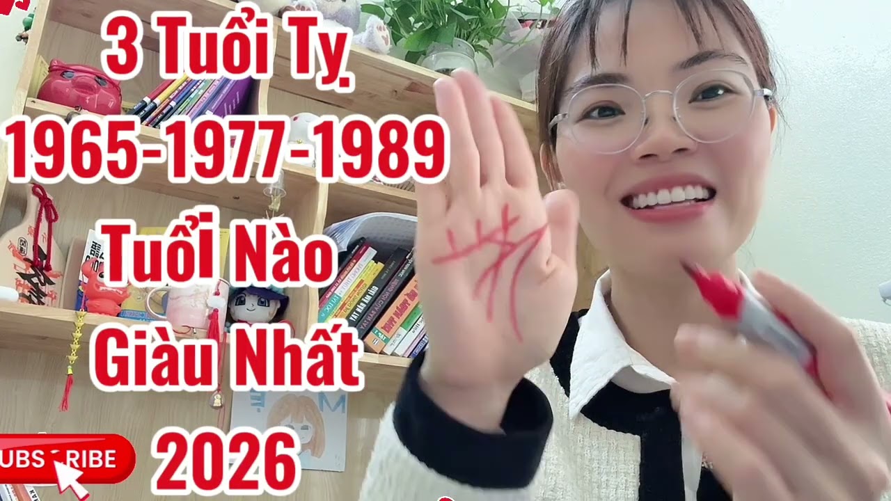 Tuổi: Đinh Tỵ 1977, Kỷ Tỵ 1989, Ất Tỵ 1965 Dễ Giàu Nhất Năm 2026- Ai Sẽ Giàu Nhất?