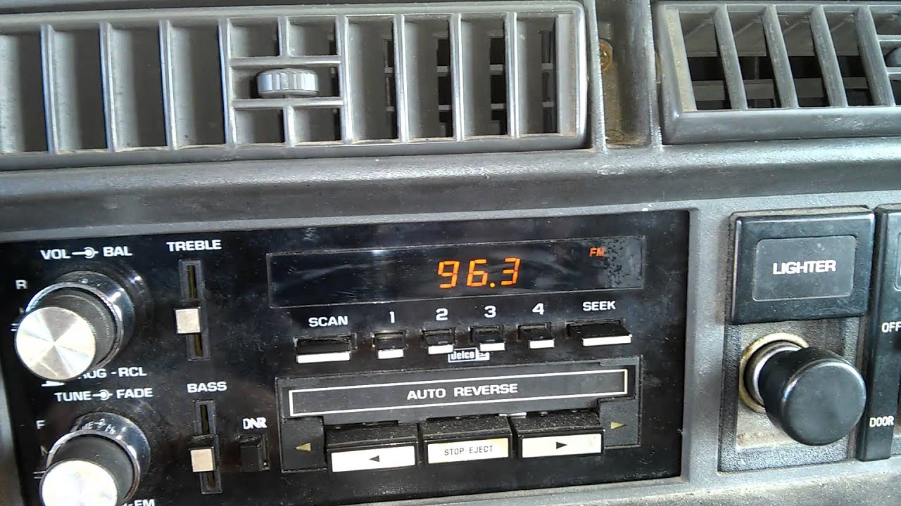 Delco Radio - 1988 Chevrolet Astro Van - Setting Station Memory