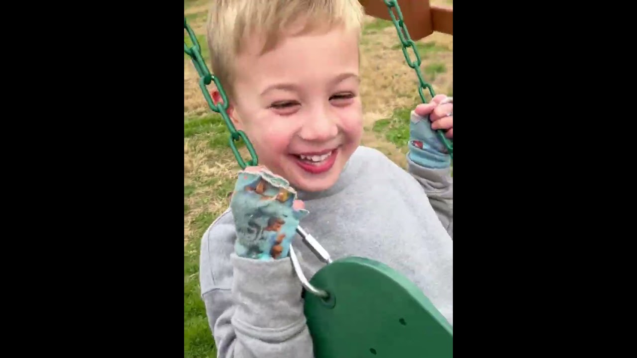 Fun at the farm with the Grandsons