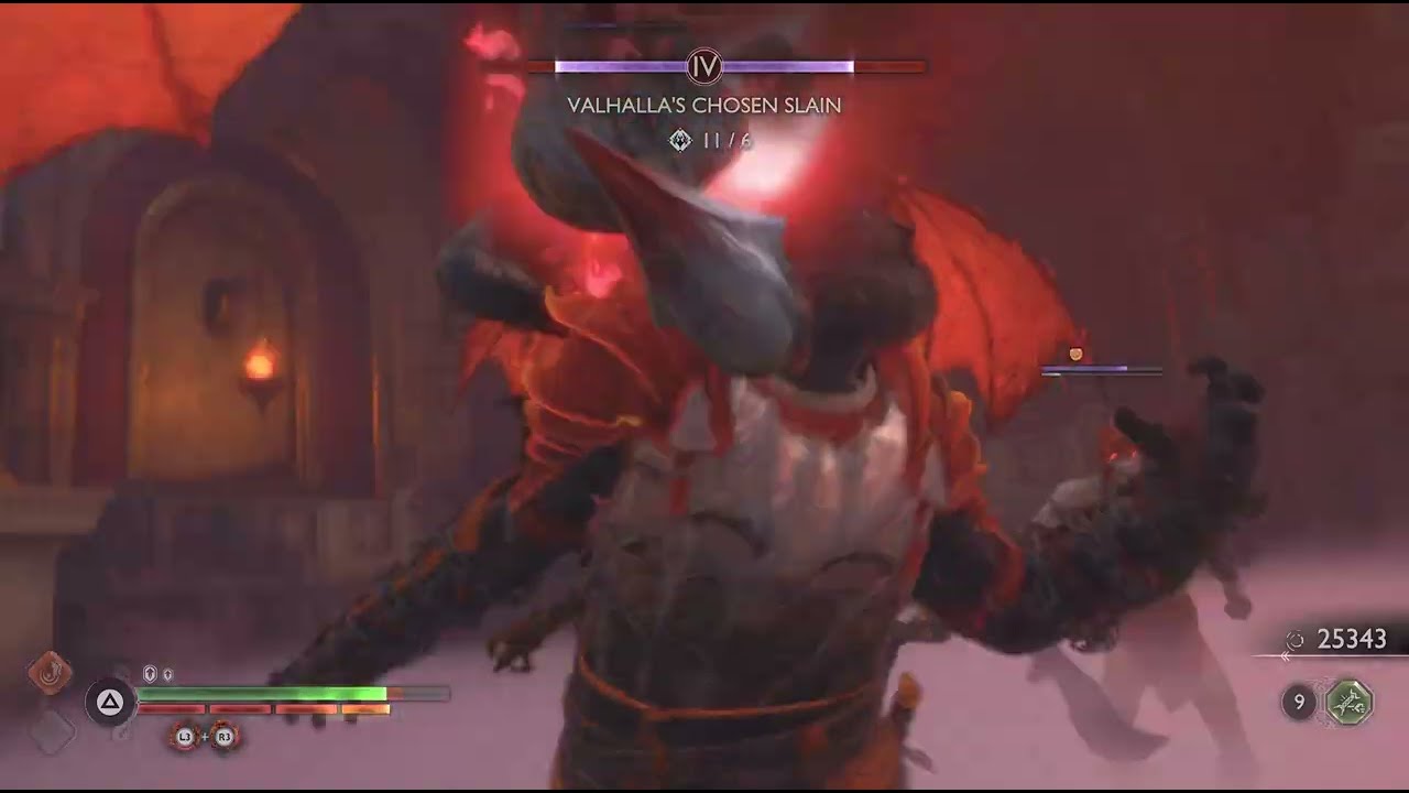 Dark Odessey Kratos VS Fraekni The Zealous berserker boss fight #319 (Give Me Prowess) (4K HDR)