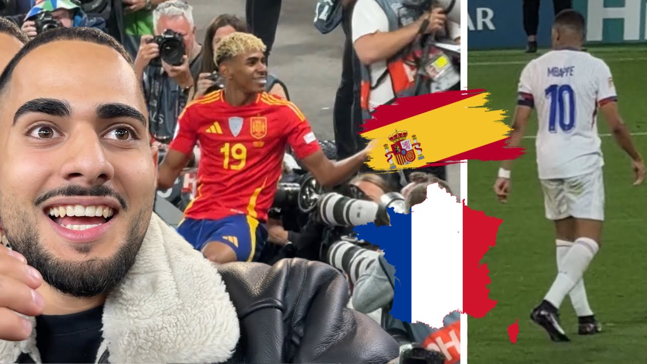 WAHNSINN 9 TORE im HALBFINALE 🤯 Lamine ZAUBERT 🪄 Spanien vs. Frankreich Stadionvlog 🏟️