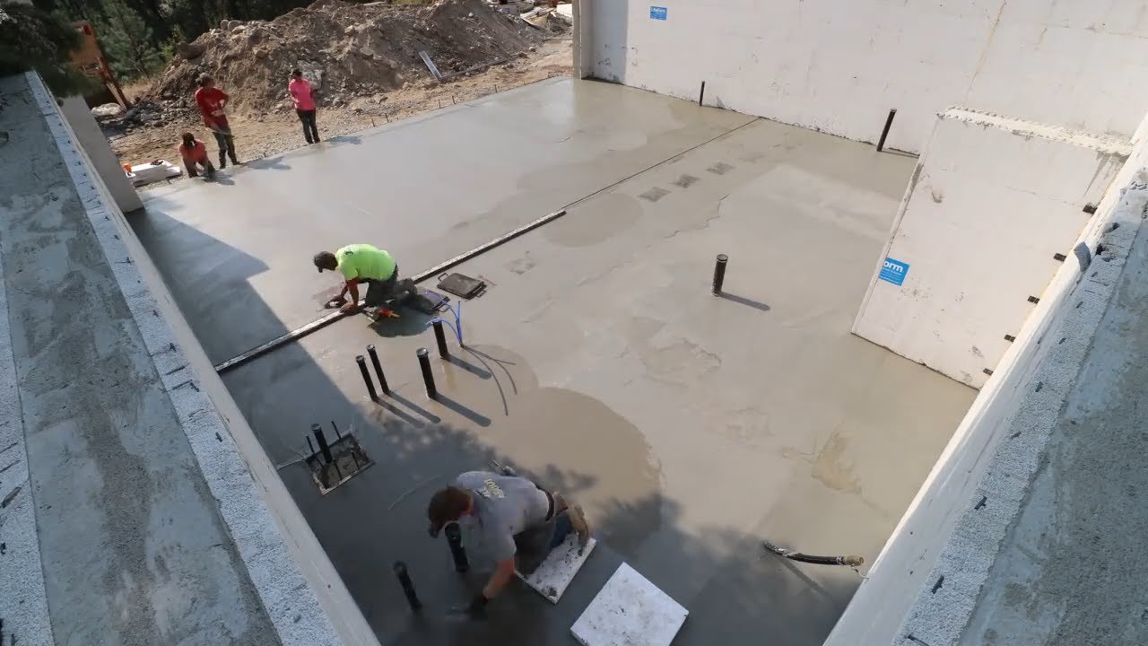 Building a House Start to Finish: Concrete Pour Timelapse