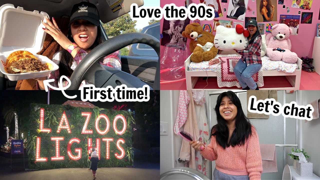 Vlogmas Day 8 | 90s Experience, Trying la birria tacos, and LA Zoo Lights!