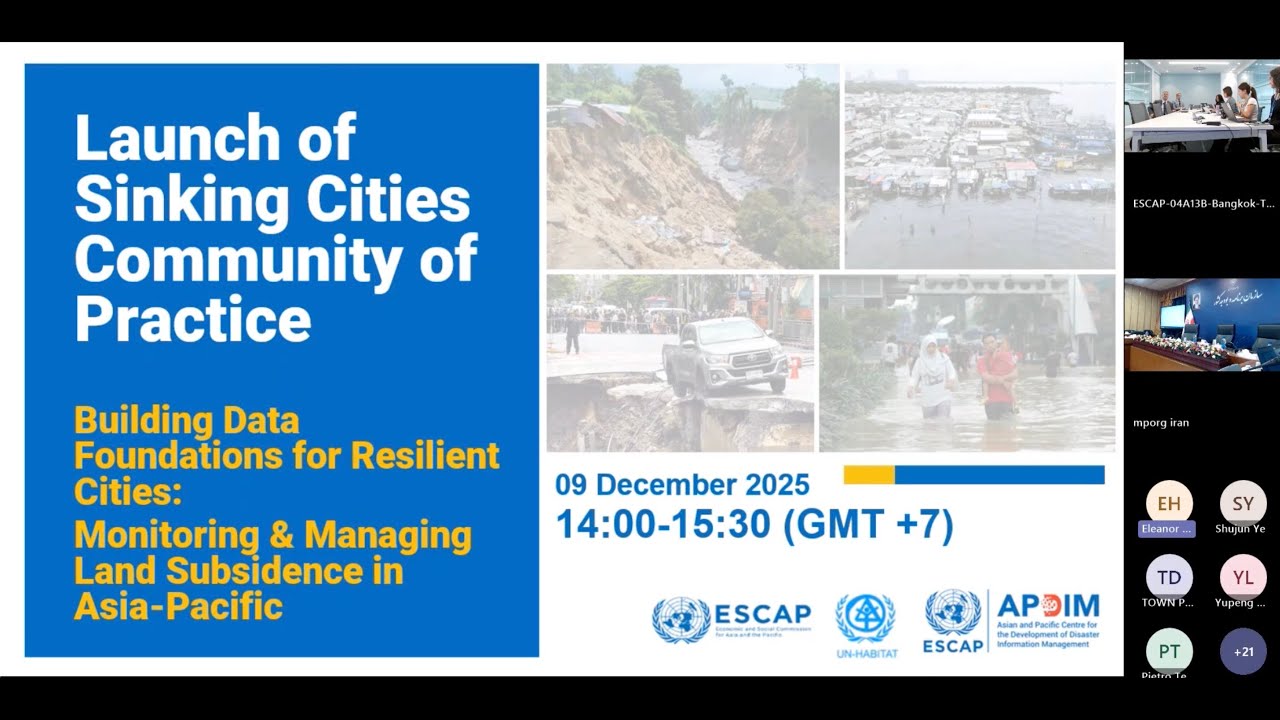 Launch of the Sinking Cities Community of Practice