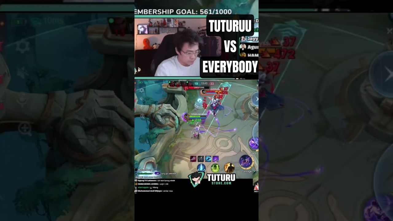 Solo defense Obsidia Tuturuu vs Everybody #mobilelegends #rrqtuturu #gameplaymobilelegend