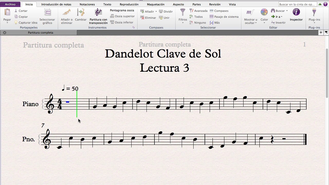 Clave de Sol - Lectura 3
