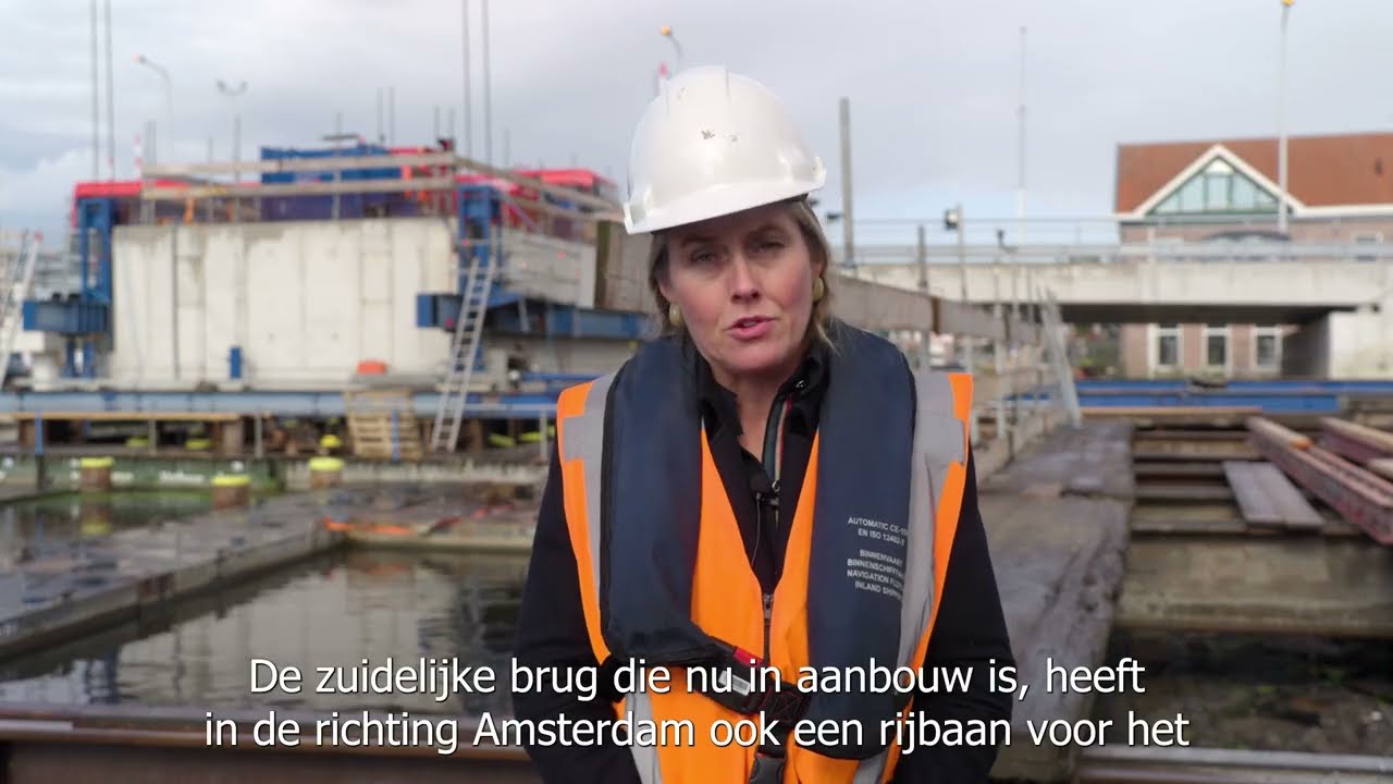 Afzinken basculekelder Brug Ouderkerk aan de zuidkant - Ouderkerk a/d Amstel