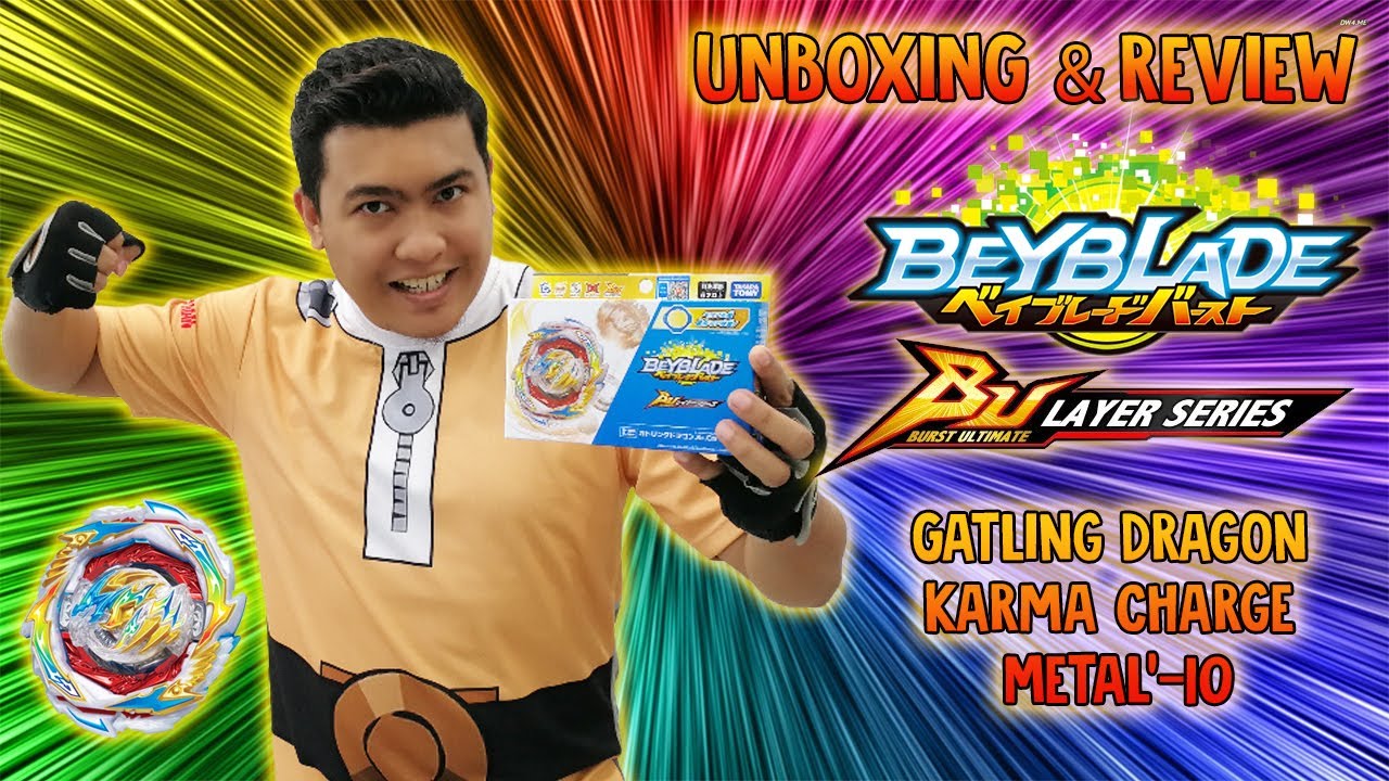 DRAGON RETURN ! Gatling Dragon Karma Charge Metal'-10 B-199 Beyblade Burst BU - Unboxing & Review