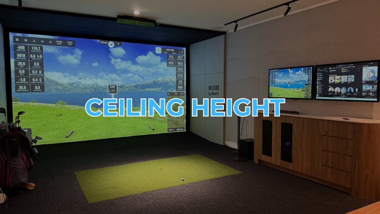 What is the ideal Ceiling height for a Golf Simulator? Do this FIRST!