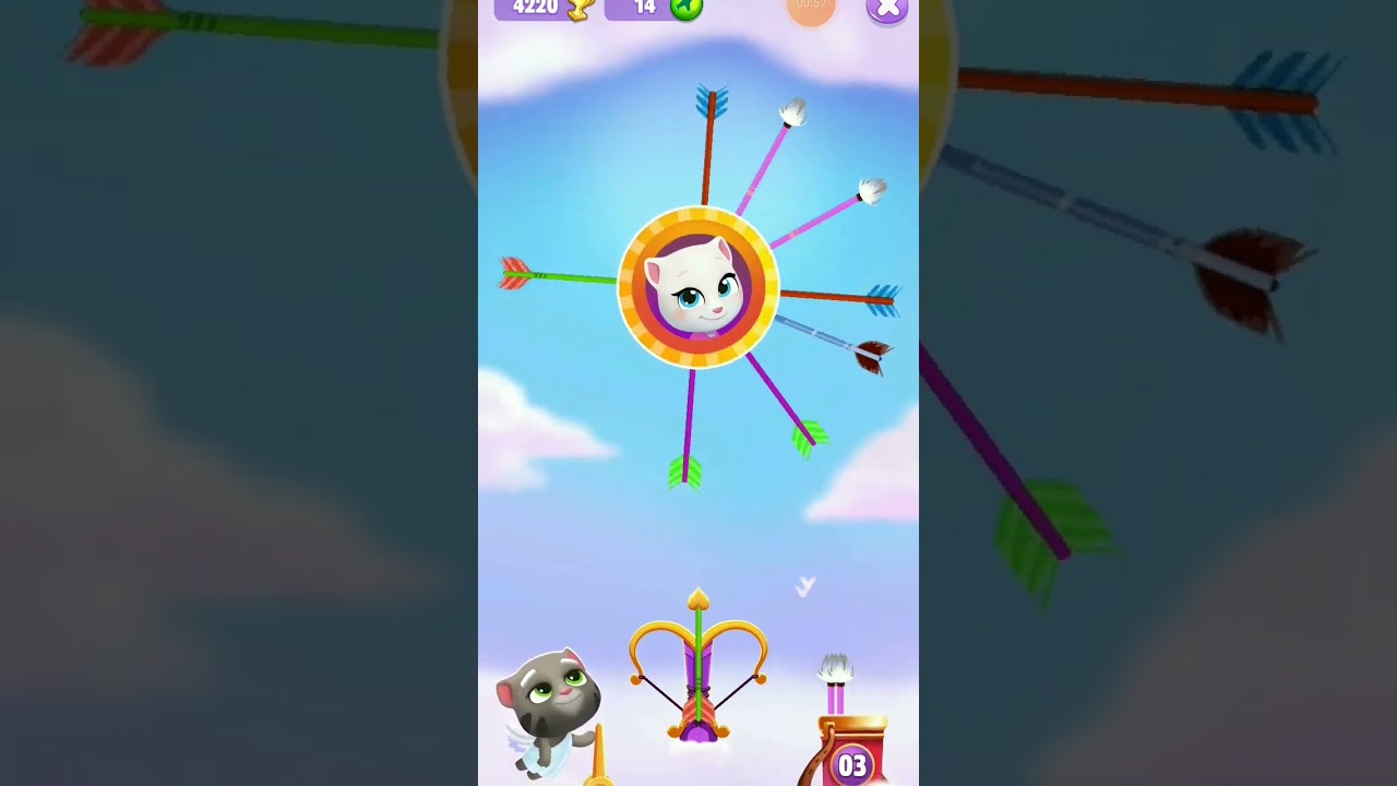 Tom Cupido apaixonado pela &Acirc;ngela #bonecosdalu #talkingtom #shorts #talkingangela #cupido