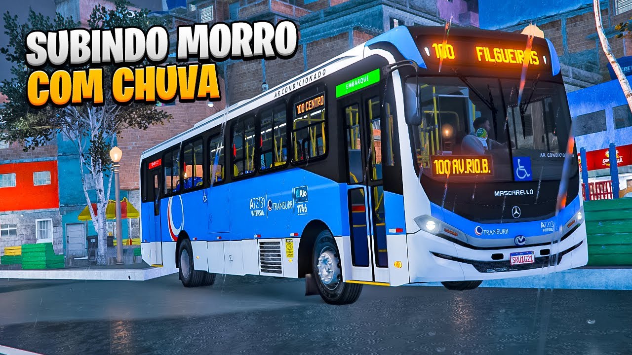 SUBINDO O BAIRRO MAIS ALTO DA CIDADE! GTA 5 BusVlog #167