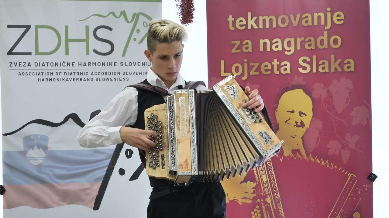 Rene Balažič  (Učna metoda Rošer) S harmoniko na rajžo - Lojze Slak