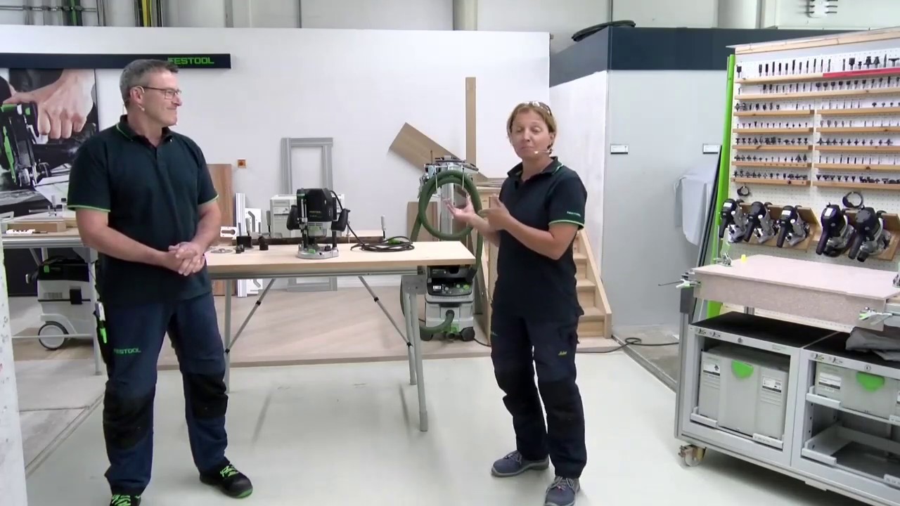 Oberfräsen Training Teil 2: Festool OF 2200 (Live-Mitschnitt aus dem Festool Trainingscenter)