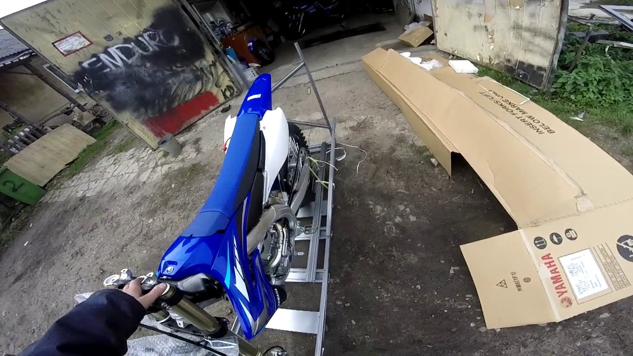 Unboxing and test ride Yamaha YZ250F 2020/yama-sklep.pl #nibyvlog 2