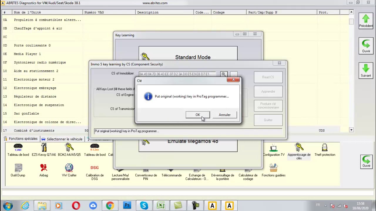 abrites online key programming by cs mqb johnson control