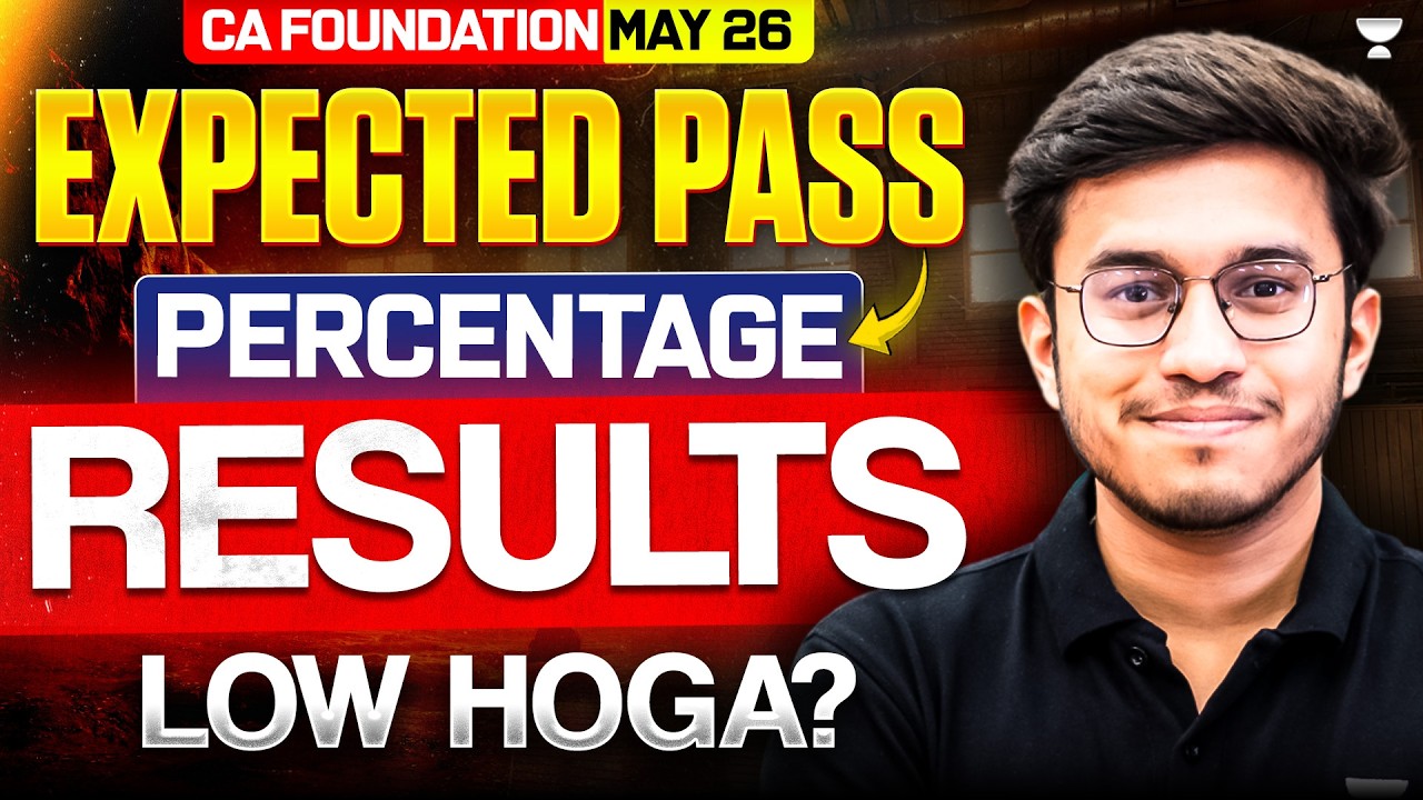 CA Foundation May 26 Expected Passing percentage ICAI CA foundation Result expected date #icai