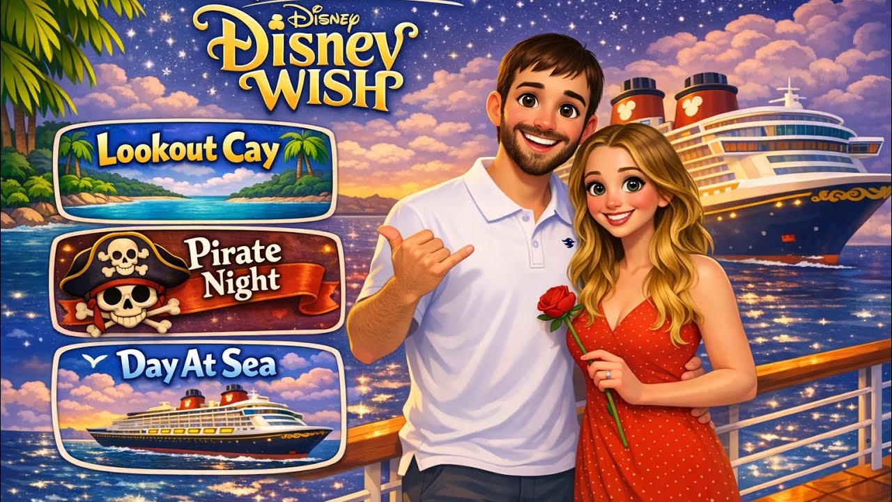 Day 3 & 4 on the Disney Wish | Lookout Cay, Pirate Night & Day at Sea!