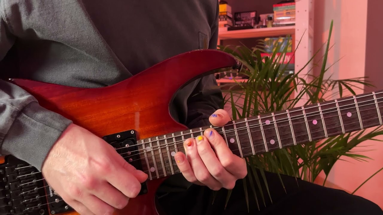 Guitar licks 52 - B minor lick with backing track
