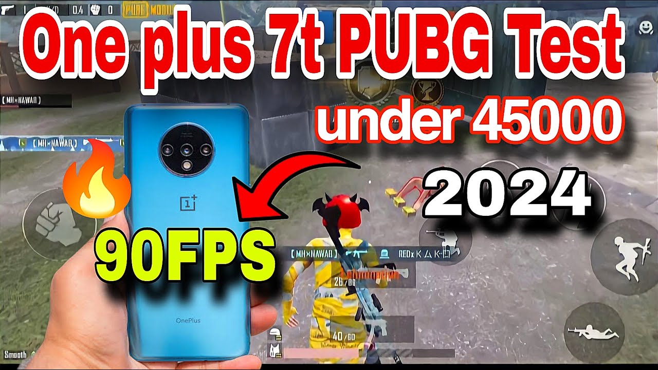 oneplus 7t pubg test 2024 | one plus 7t 90fps test | one plus 90t Pubg/bgmi test 2023