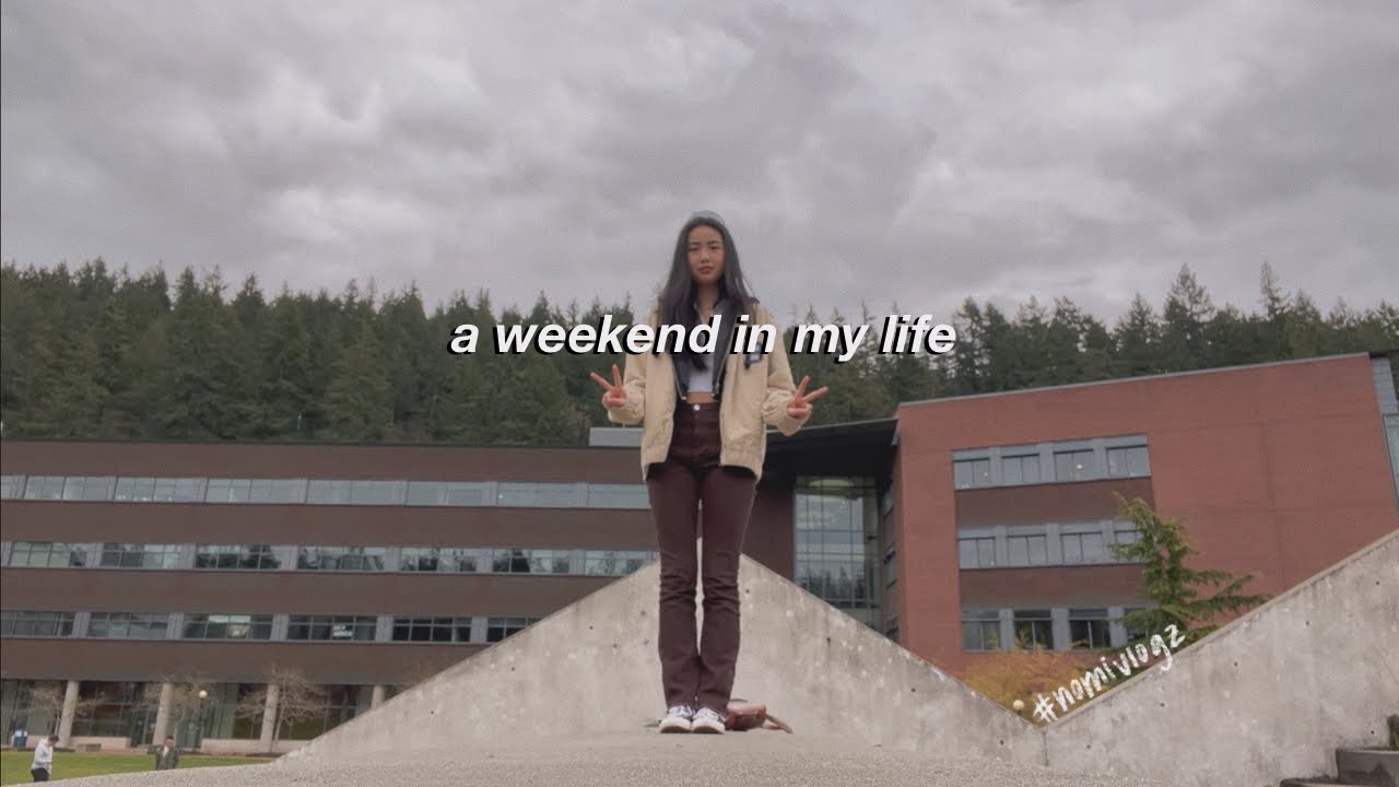 a weekend in my life | visiting wwu, watching the jjk movie, and doing hw