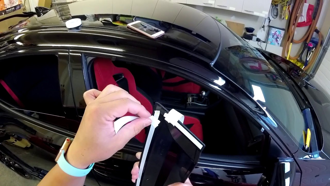 2016+ Honda Civic Hatchback Window Visor Installation
