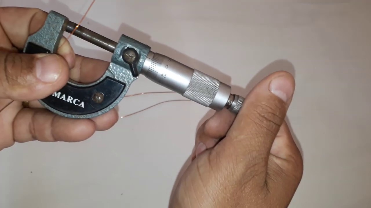 Como usar um  micrômetro