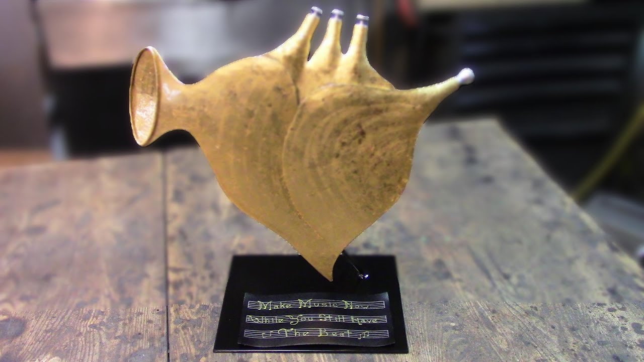 How and Why I Made It: Gold Trumpet Heart Sculpture by Stan Smith
