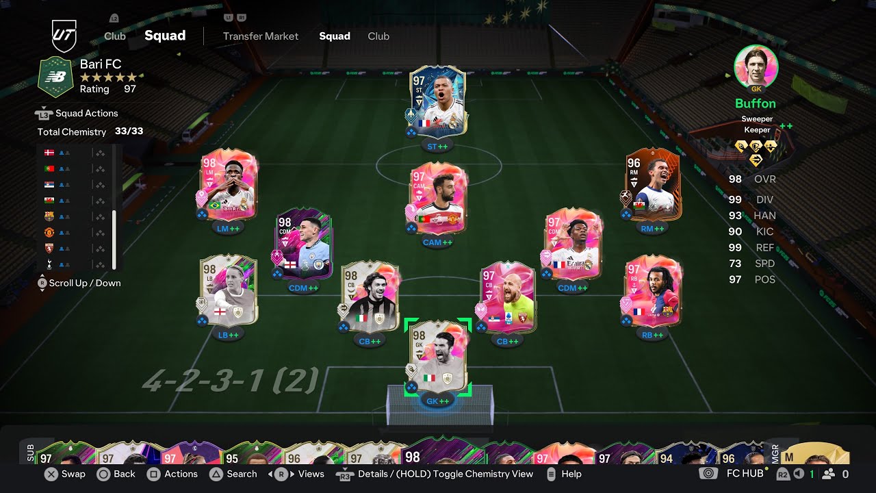 My 30-0 broken custom tactics!🤩💯 Testing 98 Vini +97 Mbappe!