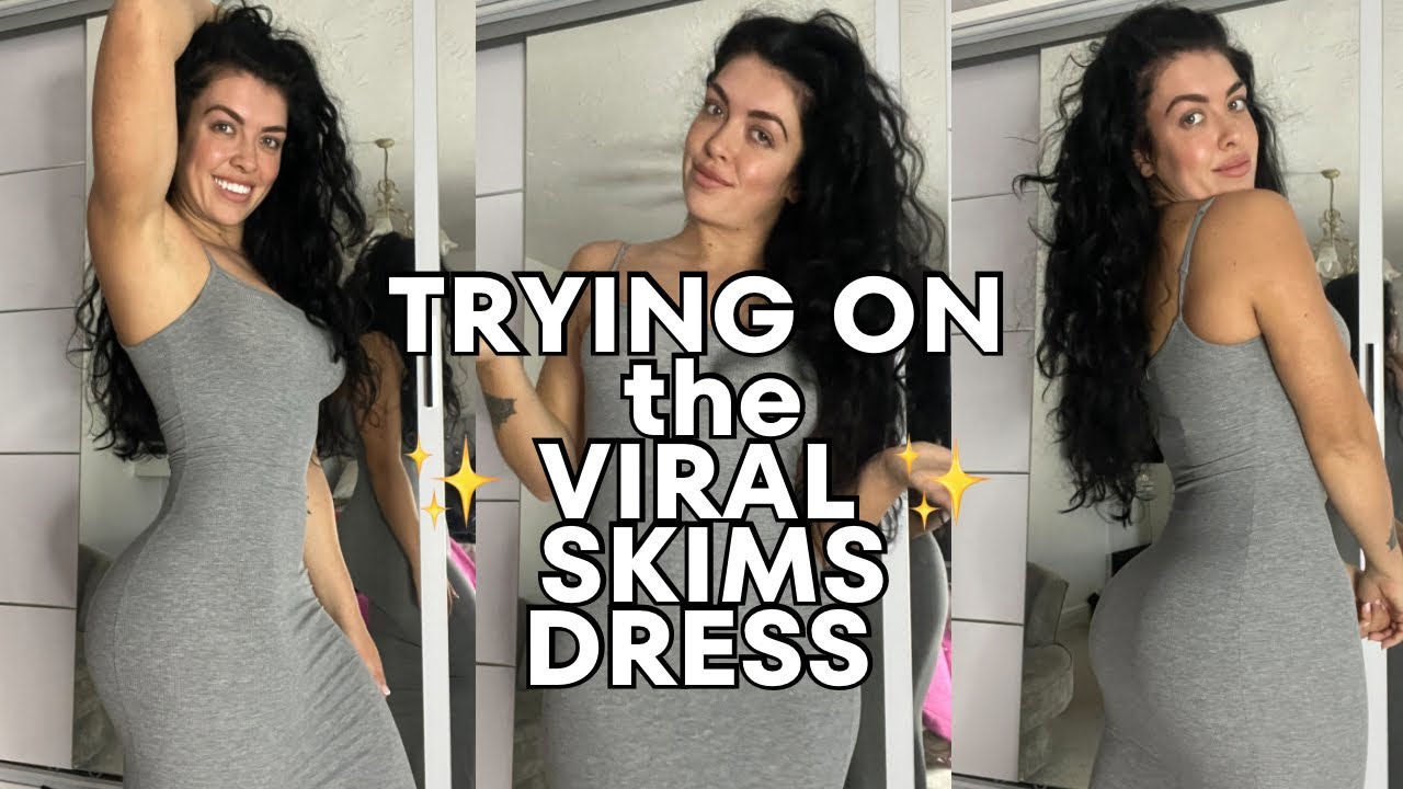Skims Dress Try on - Trying on the Viral Skims Dress