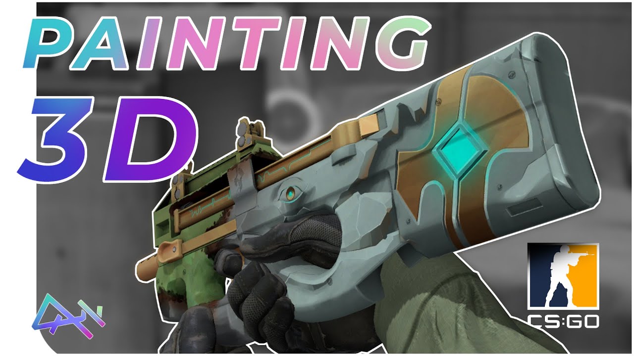 Handpainting normal map tutorial for CS:GO skin making [2D only]