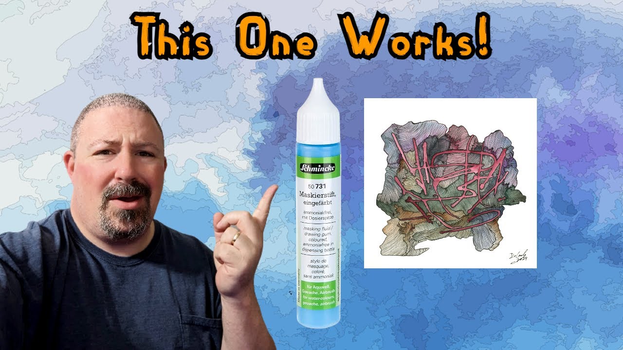 Exploring Schmincke Masking Fluid, Moron Artists, and AI