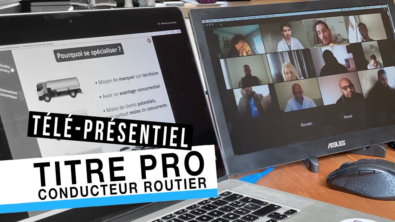 Nos cours en Titre Pro conducteur routier deviennent télé-présentiel