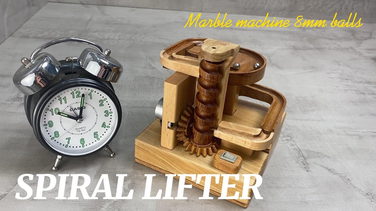 8mm balls wooden marble machine - Spiral lifter