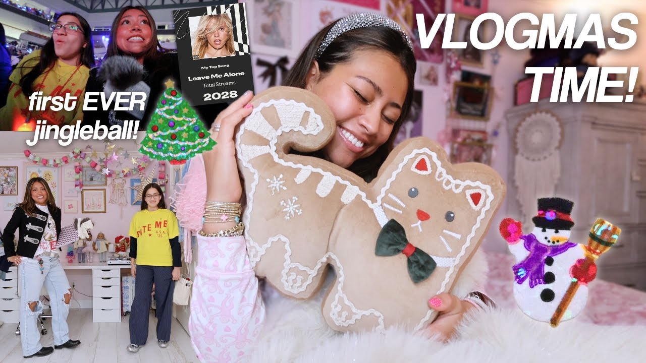 the START OF VLOGMAS 2025! reneé rapp @ jingleball, spotify wrapped, preparing for the HOLIDAYS!