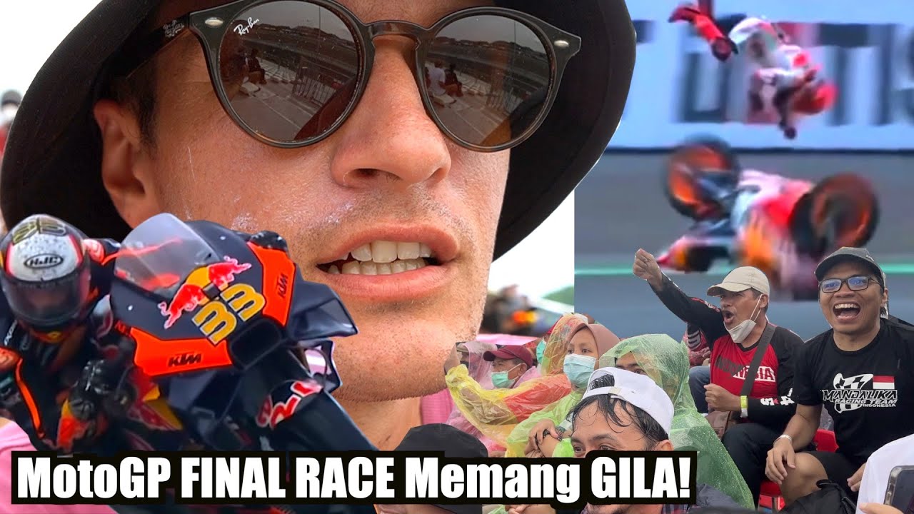 GILA INI, FINAL RACE MotoGP di MANDLIKA - Marc Marquez CRASH..