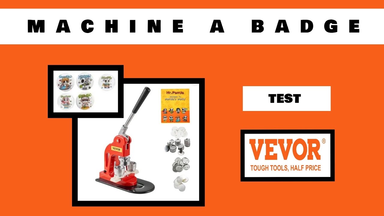 TEST machine à badge VEVOR 