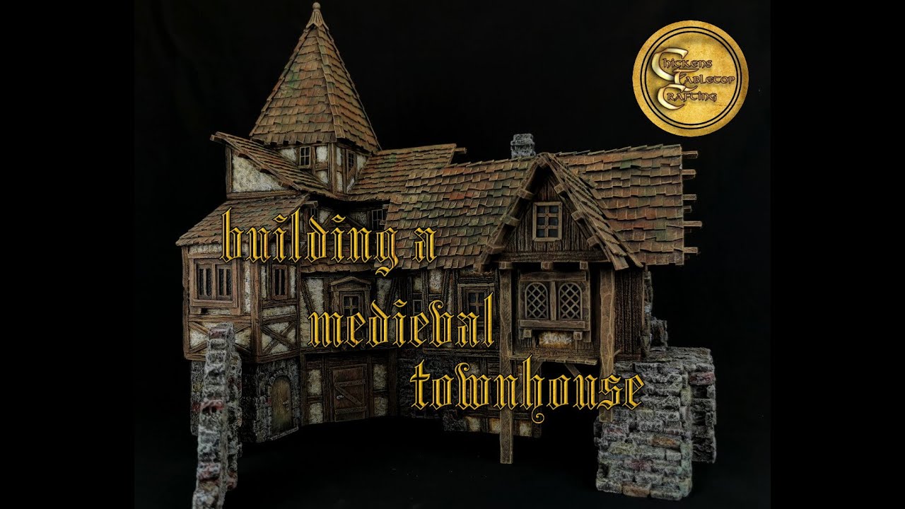 building a medieval townhouse for a miniature display