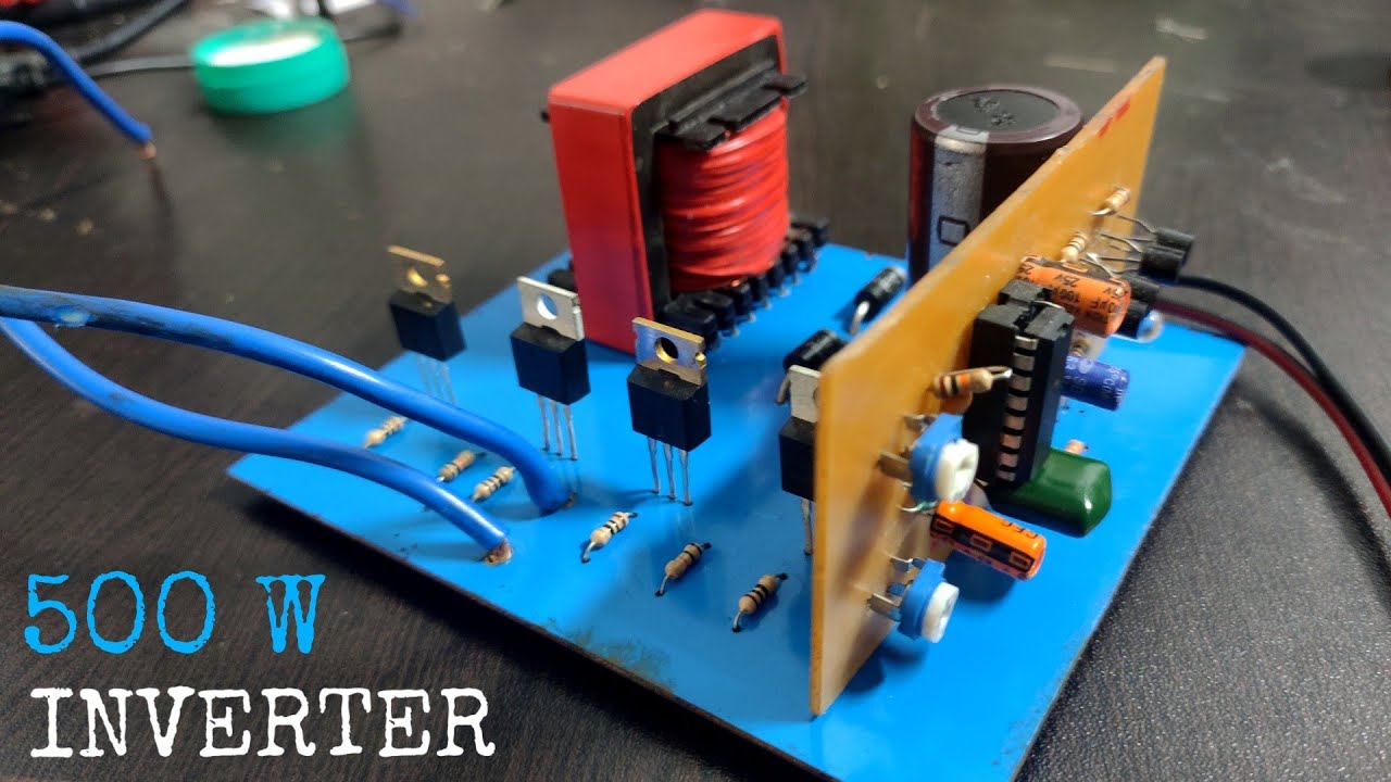 How to make inverter circuit board | 500 watts high frequency inverter board