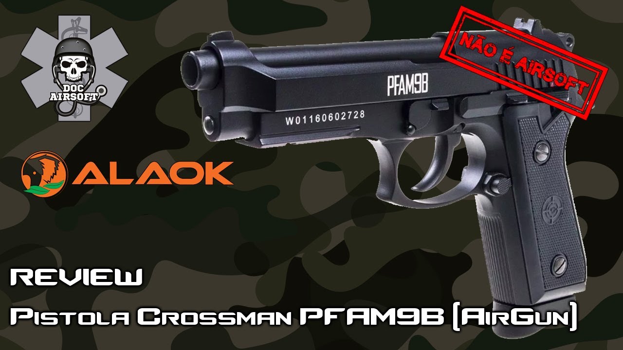 REVIEW | AIRGUN CROSSMAN PFAM9B | NÃO É AIRSOFT