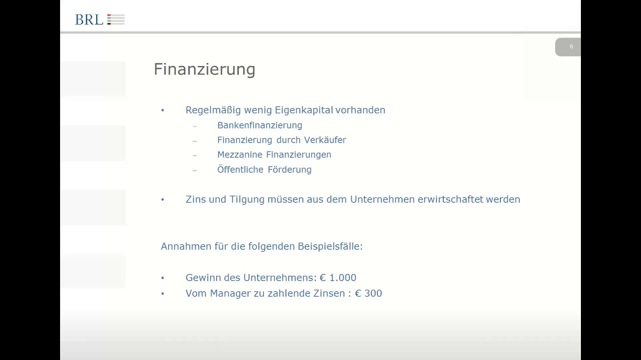 Management Buy Out / Management Buy In - Strukturierung und Finanzierung