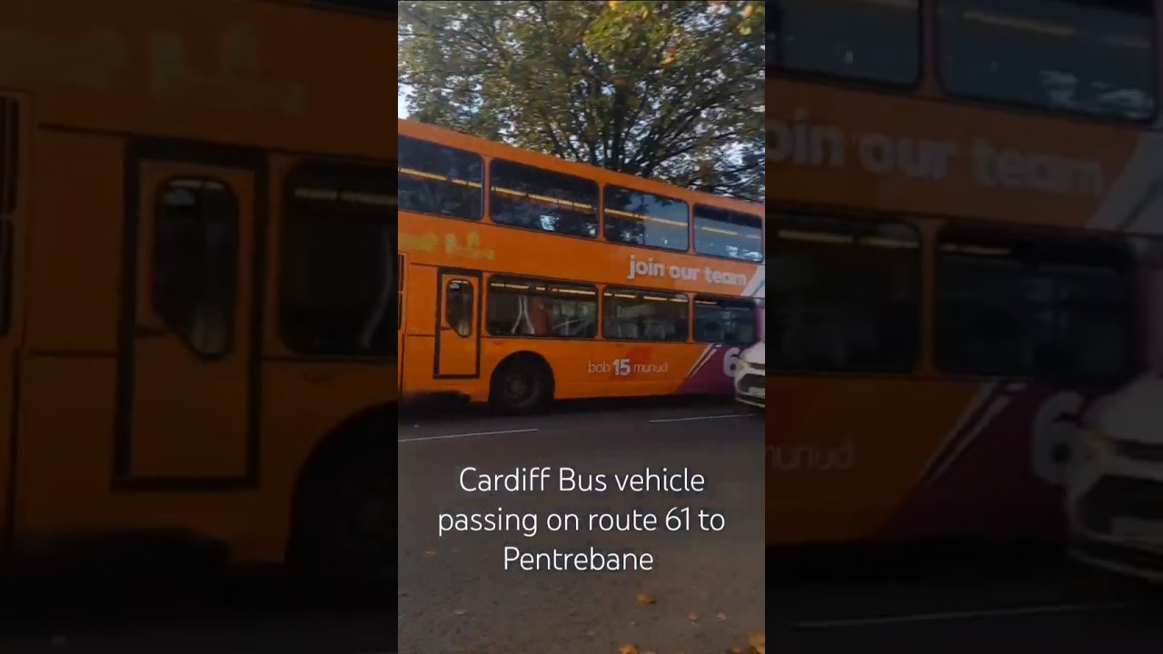 Scania Omnidekka passing by on route 61 #cardiffbus