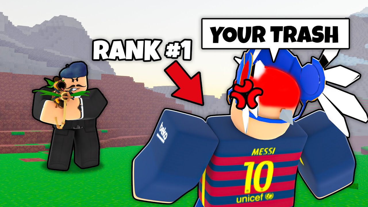 #1 RANK Player JEALOUS Of My Skill, So I Show MY SKILL In RANKED.. (Roblox Bedwars)